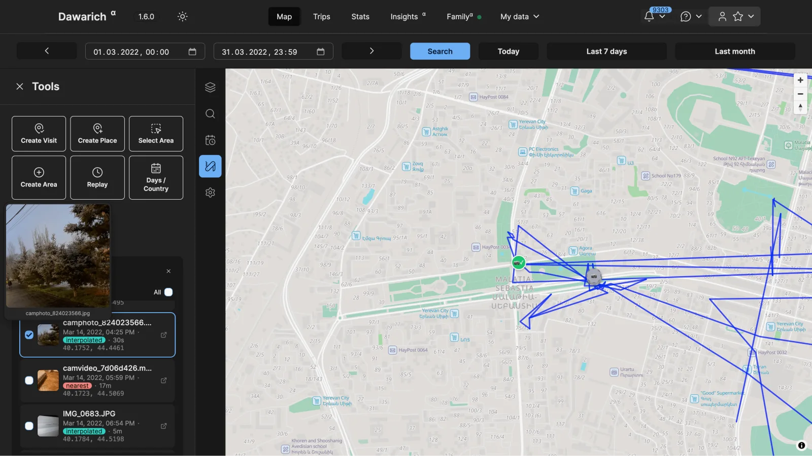 Enrich Photos: geotagging Immich photos with Dawarich location data